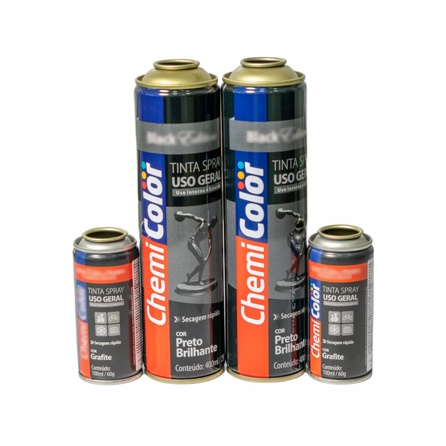 Bình xịt khí dung rỗng có thể nạp lại áp suất cao Đường kính 52mm