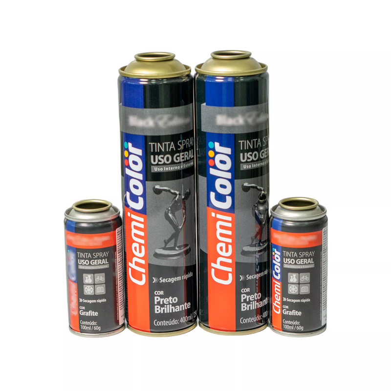 Bình xịt khí dung rỗng có thể nạp lại áp suất cao Đường kính 52mm